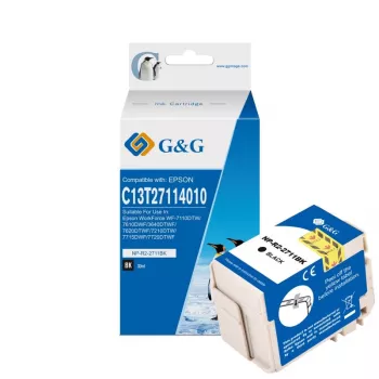 G&G Kompatibilna crna tintna patrona visokog kapaciteta za Epson 27XL T2711 C13T27114012