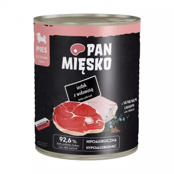 PAN MIĘSKO hrana za štenad s puretinom i govedinom, mokra hrana 800g – potpuna i uravnotežena, bez žitarica konzervirana hrana za štenad svih pasmina