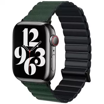 Beline Magnetic Pro narukvica za Apple Watch 42/44/45/49mm crno-zelena
