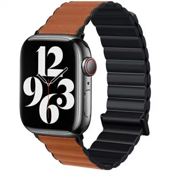 Beline Magnetic Pro narukvica za Apple Watch 42/44/45/49mm crno-smeđa