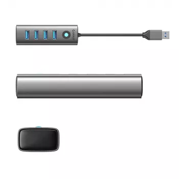 ORICO PDD4U-U3 4-portni USB 3.0 hub - sivi