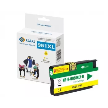 G&G Ninestar žuta tintna patrona kompatibilna s HP 951XL (CN048AE) visokog kapaciteta