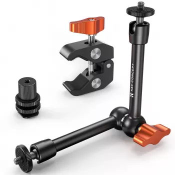 KF Magic Arm Super Clamp set držača s 1/4 inch i 3/8 inch navojem, čeljusti 15-55 mm, ISO hladna papučica