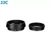 JJC LH-JXHALF Lens Hood with 37 mm Filter Adapter Ring for Fujifilm X Half, Black