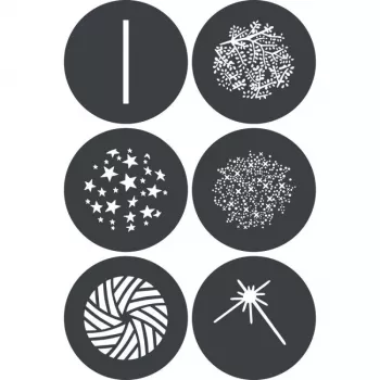 Godox GP GS3 Gobo set za projekcijske nastavke (6 uzoraka, 66 mm)