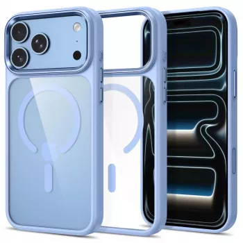 Tech-Protect Magmat MagSafe Clear Case for iPhone 17 Pro / 18 Pro - Light Blue Frame