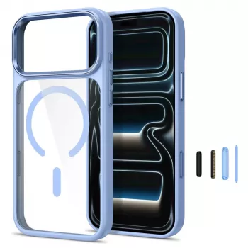 Tech-Protect Magmat MagSafe Clear Case for iPhone 17 Pro Max / 18 Pro Max - Light Blue/Transparent