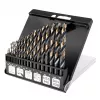 NEO TOOLS HSS-CNC Metal Drill Bit Set, 124°, Pro-Tec, 1.0-10.0 mm, 19-Piece