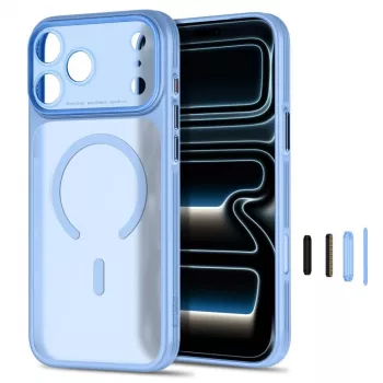 TECH-PROTECT MagPrime MagSafe prozirna futrola za iPhone 17 Pro Max / 18 Pro Max - mat svijetloplava
