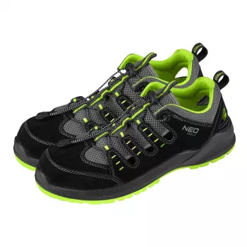 NEO TOOLS Work Sandals S1P SR, Steel Toe Cap, Penetration-Resistant Steel Insole, Size 44