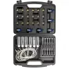NEO TOOLS TOP-11-263 komplet za ispitivanje propuštanja Common Rail injektora za dizelske motore, dijagnostički set za 6 cilindara s adapterima i kovčegom