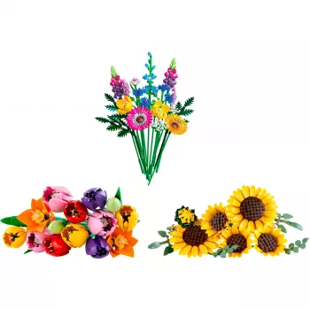 LEGO Botanicals buket ljetnog cvijeća paket – 756-dijelni botanički set za gradnju za odrasle
