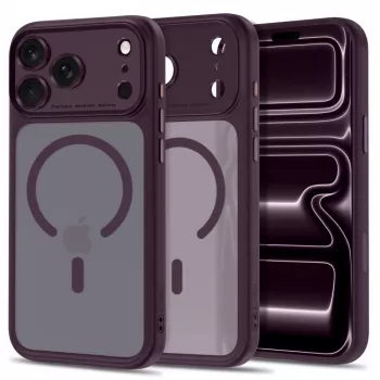 Tech-Protect MagPeak MagSafe futrola za iPhone 17 Pro Max / 18 Pro Max - mat tamno višnjeva