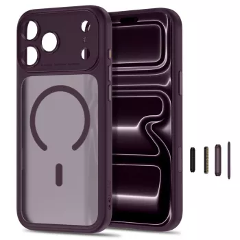 Tech-Protect MagPeak MagSafe futrola za iPhone 17 Pro Max / 18 Pro Max - mat tamno višnjeva