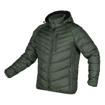 NEO TOOLS Mix&Match prošivena puffer jakna, lagana, maslinasto-crna, veličina XXL