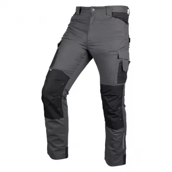 NEO TOOLS Mix&Match radne hlače, platno, Cordura ojačane, sivo-crne, veličina M