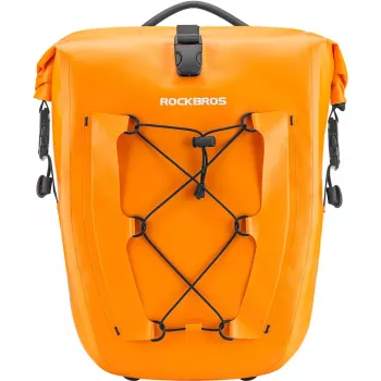 ROCKBROS 30140022003 vodootporna torba za nosač bicikla, narančasta