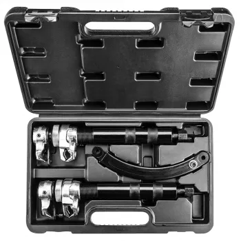 NEO TOOLS TOP-11-796 set stezaljki za spiralne opruge, 2 dijela, 370 mm, nosivost 1200 kg, kovane kuke, crni oksid