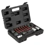 NEO TOOLS set za uklanjanje remenice slobodnog hoda alternatora, 13 dijelova, krom-vanadij čelik, 1/2 inch pogon, spline/Torx/imbus nastavci, M8/M10, T40/T50, H8/H10/H12