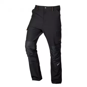 NEO TOOLS Mix&Match radne hlače, 4-smjerni stretch, crno-narančaste, veličina M