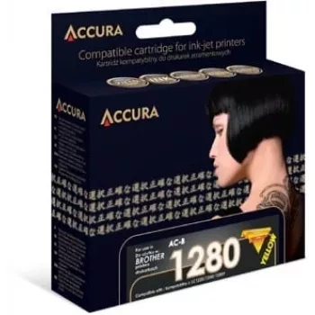 Accura žuta kompatibilna tintna patrona za Brother LC1280XLY/LC1240Y/LC1220Y (visoki kapacitet, 1200 stranica)