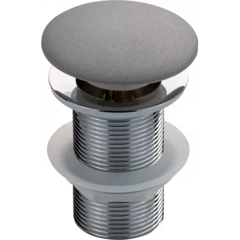 DEANTE NHC_S12A automatski pop-up čep za granitne sudopere, odvod 3 1/2 inch, na pritisak, granitni kompozit, crni