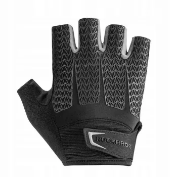 Rockbros S169BGR XL biciklističke rukavice s gel jastučićima, sive