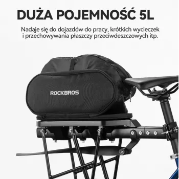 Rockbros 30140062001 torba za prtljažnik 5L, crna