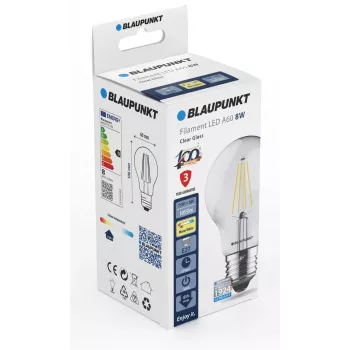 Blaupunkt LED filamentna žarulja E27 A60 8W, 1055 lm, 2700 K (BLAUPUNKT-F-E27-8-WW)