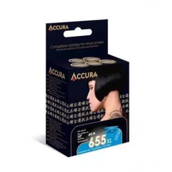 Accura kompatibilna tintna patrona za HP 655XL (CZ110AE) - crna, 550 stranica, 23 ml