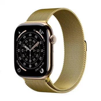 Crong Milano Steel nehrđajući čelični remen za Apple Watch 38/40/41/42 mm zlatni