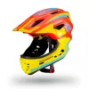 ROBOROCK Rockbros TT-32SOYB-S Kids' Convertible Full-Face Helmet with Detachable Chin Guard, Size S, Yellow-Orange