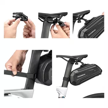 ROCKBROS B69 Bike Saddle Bag 1.8L with Quick Release System - Black