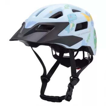 Wozinsky dječja MTB biciklistička kaciga s odvojivim vizirom 52-56 cm - svijetloplava