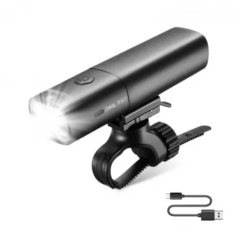 ROCKBROS RHL950 prednje biciklističko svjetlo 950 lm s odvojivom baterijom USB-C - crno