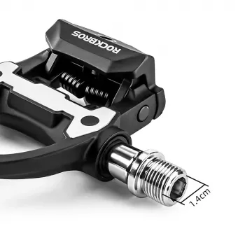 Rockbros P602 SPD-SL kompatibilne klik pedale za cestovne bicikle - crne