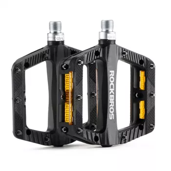ROCKBROS BP2501 reflektirajuće najlonske biciklističke pedale, crne