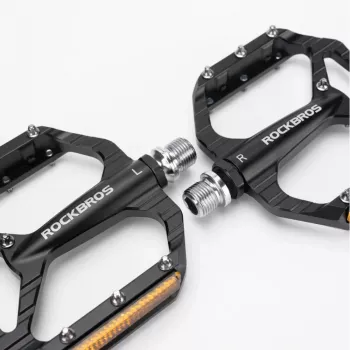 ROCKBROS C700 reflektirajuće aluminijske platforme pedale, crne