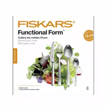 Fiskars Functional Form set pribora za jelo od 24 dijela od mat nehrđajućeg čelika