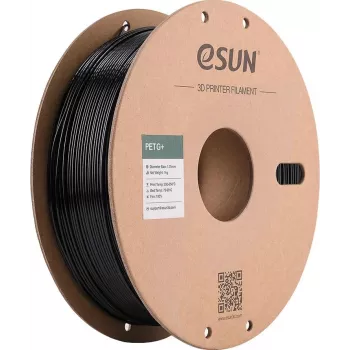 ESUN PETG+ 1,75 mm crni 1 kg papirna rola filamenta