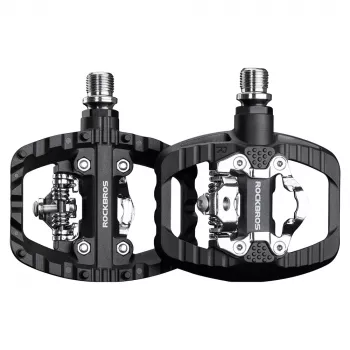 ROCKBROS PD303 hibridne platforme polu-lock biciklističke pedale - crne