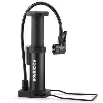Rockbros 4522L ultralagana biciklistička nožna pumpa, crna