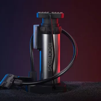 Rockbros 4522L ultralagana biciklistička nožna pumpa, crna