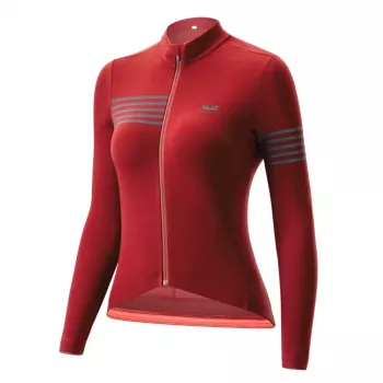 ROCKBROS Women's Long Sleeve Thermal Cycling Jersey YPW065 TVI Autumn/Winter Red Size L