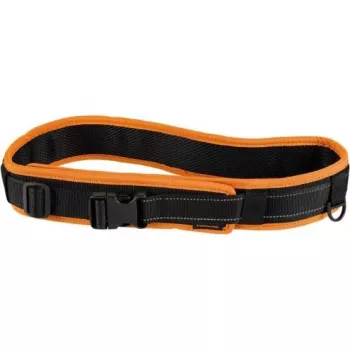 Fiskars 1003626 Functional Form radni pojas s brzim zatvaračem, podesiv opseg do 120 cm, izdržljiv vodootporni poliester, više džepova i petlji, crno-narančasti