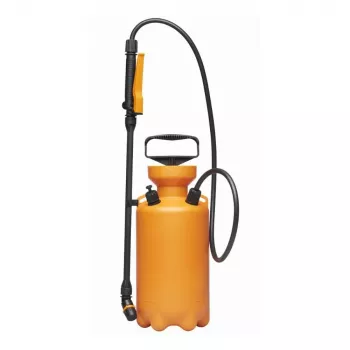 FISKARS prskalica na pritisak 5L ručna vrtna pumpa prskalica s podesivom mlaznicom, remenom za rame i ventilom za smanjenje pritiska