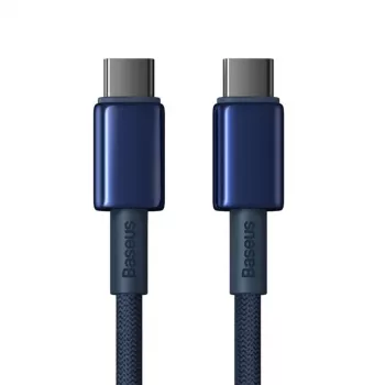 Baseus Tungsten Gold USB-C na USB-C kabel 100W PD 1m plavi