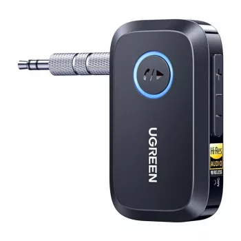 UGREEN Bluetooth 5.3 Audio Transmitter Receiver Adapter with LDAC, aptX HD, aptX Low Latency, 3.5mm AUX/RCA/Optical, USB-C, Multi-point, for TV PC Home Stereo Car Audio (Black)