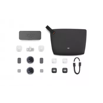 DJI Mic Mini 2 bežični mikrofonski sustav (2 TX + 1 Mobile RX + futrola za punjenje), bijeli