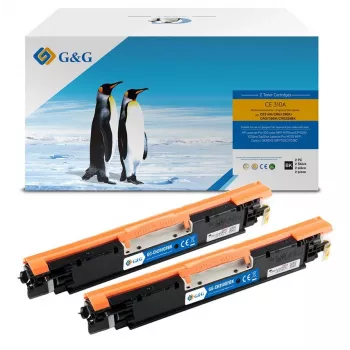G&G toner zamjena za HP 126A/ CE310AD Canon 729BK 2 komada